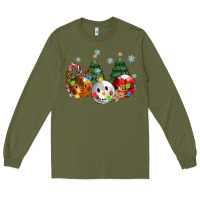 Army Green christmas Long Sleeve Tee - MaliasSmallBusiness