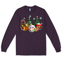 Plum christmas Long Sleeve Tee - MaliasSmallBusiness