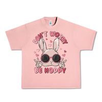 Salmon don't worry be hoppy Urban Heavy Tee - MaliasSmallBusiness