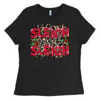 Black Sleigh Girl Sleigh Ladies Tee - FaDigitalArtStudio