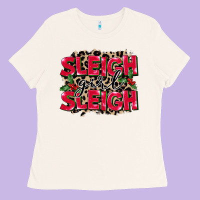 Sleigh Girl Sleigh Ladies Tee Designed By Fadigitalartstudio