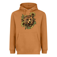Meerkat Bear head sunflower Heavyweight Hoodie - HowdyJamesFarm