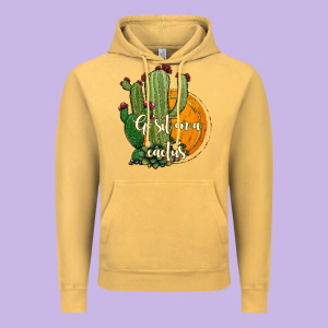 Cactus Go Sit On A Cactus Vintage Hoodie Designed By Jasminsmagicworld