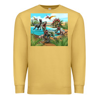 Antique Gold dinosaurs Premium Sweatshirt - TumblerDesignByShophia