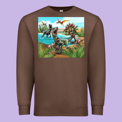 Dinosaurs Premium Sweatshirt Designed By Tumblerdesignbyshophia