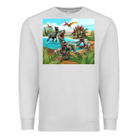 Dove Grey dinosaurs Premium Sweatshirt - TumblerDesignByShophia