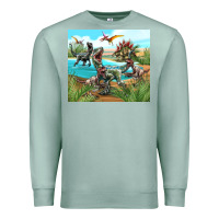Seafoam dinosaurs Premium Sweatshirt - TumblerDesignByShophia