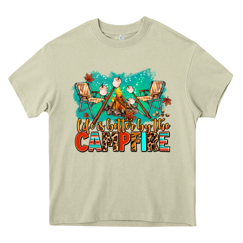 Life Is Better By The Campfire Heavy Core Tee by AdoDesignShop | Teevron