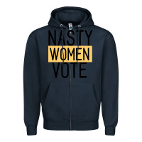 Navy Nasty Women Vote Zipper Hoodie - Bettercallsaul