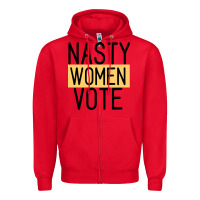Red Nasty Women Vote Zipper Hoodie - Bettercallsaul