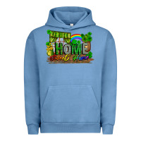 Pigment Pebble Blue Home sweet home st. patricks day Urban Hoodie - FaDigitalArtStudio