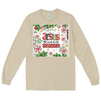 Mushroom christian christmas  jesus the reason Long Sleeve Tee - MaliasSmallBusiness
