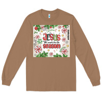 Toasted Coconut christian christmas  jesus the reason Long Sleeve Tee - MaliasSmallBusiness