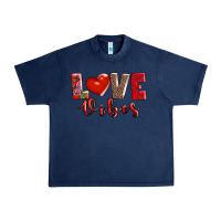 Navy love vibes Urban Heavy Tee - AdoDesignShop