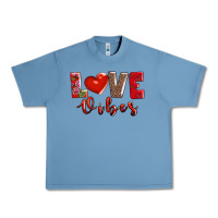 Pebble Blue love vibes Urban Heavy Tee - AdoDesignShop