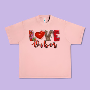 Love Vibes Urban Heavy Tee Designed By Adodesignshop