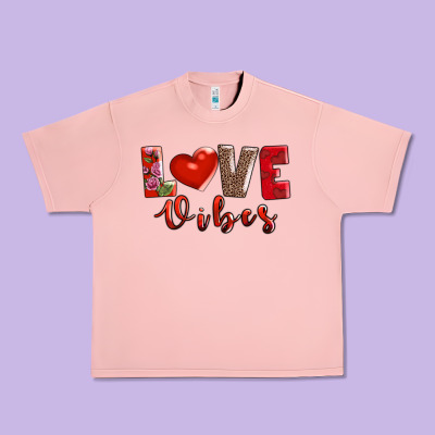 Love Vibes Urban Heavy Tee Designed By Adodesignshop