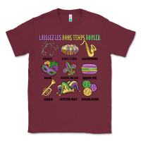 Burgundy laissez les bons temps rouler Classic Tee - MaliasSmallBusiness