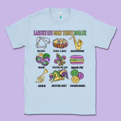 Laissez Les Bons Temps Rouler Classic Tee Designed By Maliassmallbusiness
