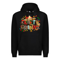Black Cinco de mayo crafty granny Premium Hoodie - CowGirlArtShop