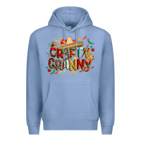 Colony Blue Cinco de mayo crafty granny Premium Hoodie - CowGirlArtShop