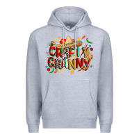 Heather Grey Cinco de mayo crafty granny Premium Hoodie - CowGirlArtShop
