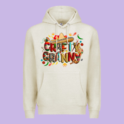 Cinco De Mayo Crafty Granny Premium Hoodie Designed By Cowgirlartshop