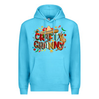 Ocean Blue Cinco de mayo crafty granny Premium Hoodie - CowGirlArtShop