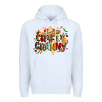 White Cinco de mayo crafty granny Premium Hoodie - CowGirlArtShop