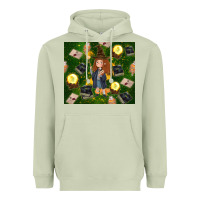 Matcha wizard girl with magic Heavyweight Hoodie - TumblerDesignByShophia