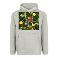 Moon Dust wizard girl with magic Heavyweight Hoodie - TumblerDesignByShophia