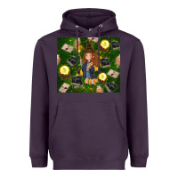 Wizard Girl With Magic Heavyweight Hoodie | Teevron