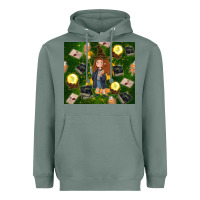 Sage wizard girl with magic Heavyweight Hoodie - TumblerDesignByShophia