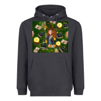 Smoke wizard girl with magic Heavyweight Hoodie - TumblerDesignByShophia