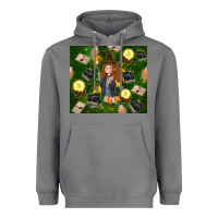 Storm wizard girl with magic Heavyweight Hoodie - TumblerDesignByShophia