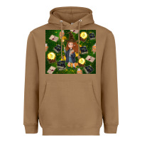 Toasted Coconut wizard girl with magic Heavyweight Hoodie - TumblerDesignByShophia