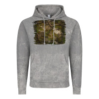 Cloud Rock green hunter camouflage pattern brushstroke Vintage Hoodie - Jasminsmagicworld
