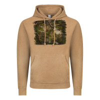 Vintage Camel green hunter camouflage pattern brushstroke Vintage Hoodie - Jasminsmagicworld