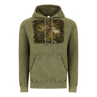 Vintage Olive green hunter camouflage pattern brushstroke Vintage Hoodie - Jasminsmagicworld