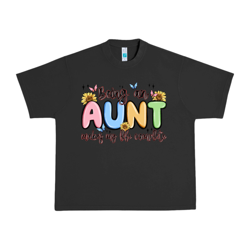 Being An Aunt Makes My Life Complete Urban Heavy Tee by MaliasSmallBusiness | Teevron