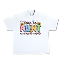White being an aunt makes my life complete Urban Heavy Tee - MaliasSmallBusiness