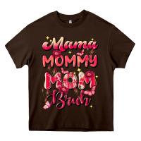 Chocolate Brown mom bruh Heavy Core Tee - JahusDesignShop