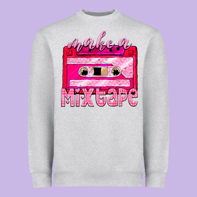 Make A Mixtape Cassette Heavyweight Sweatshirt Designed By Nancycooperartshop