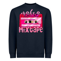 Navy make a mixtape cassette Heavyweight Sweatshirt - NancyCooperArtShop
