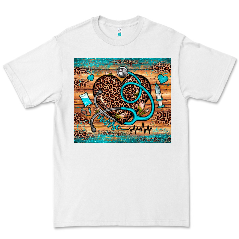Nurse Leopard Heart Premium Tee by JahusDesignShop | Teevron