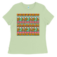 Matcha school teacher seamless pattern Ladies Tee - HRA Design Shop