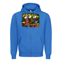 True Royal Christmas Santa Socks Zipper Hoodie - RanaPortraitStore