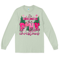 Matcha i'm dreaming of a pink christmas flamingo Long Sleeve Tee - MaliasSmallBusiness