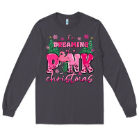 Smoke i'm dreaming of a pink christmas flamingo Long Sleeve Tee - MaliasSmallBusiness