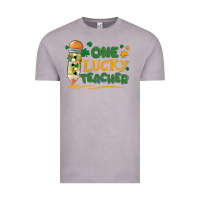 Vintage Zinc one lucky teacher Vintage Tee - MaliasSmallBusiness